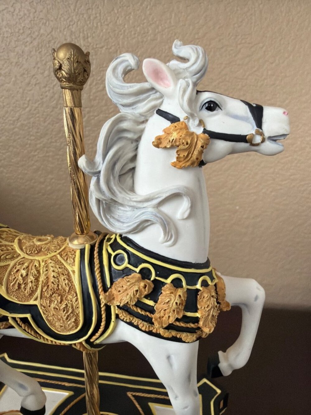 San Francisco Music Box Arabesque Carousel Horse Ltd Ed Wind Beneath Wings w/Box - Picture 13 of 17
